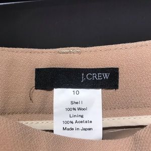JCrew Wool Camel Trousers